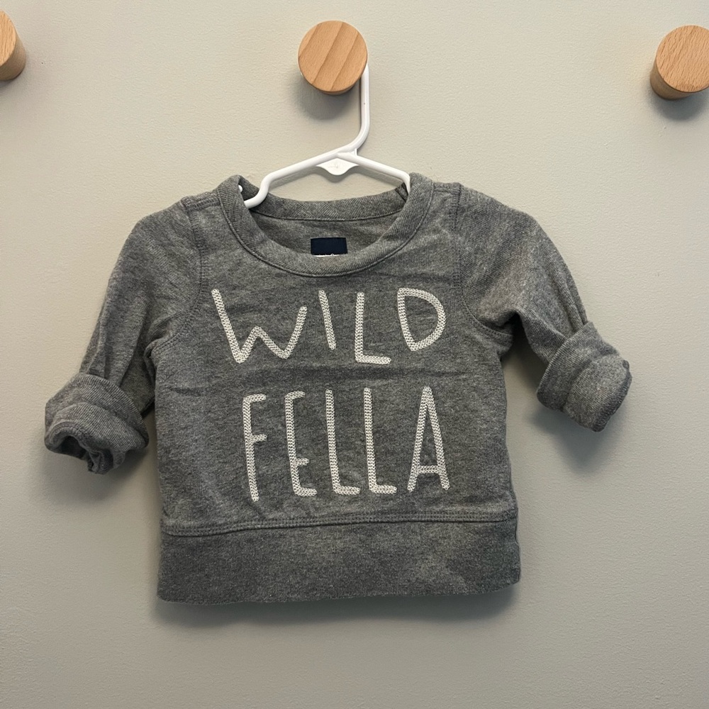 Wild fella embroidered sweater